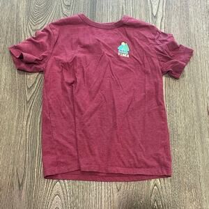 Cat & Jack Boys Graphic Print T-Shirt Short Sleeve Crewneck Cotton Red Size L